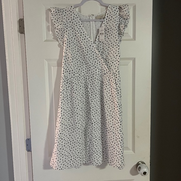 LOFT Dresses & Skirts - White and black dress LOFT NWT